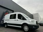 Ford transit dubbel cabine - 6zit - 2022 - 149dkm - automaat, Auto's, Ford, Automaat, Stof, Euro 6, Wit