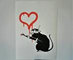 Lithografie Banksy - The Rat, Antiek en Kunst, Kunst | Litho's en Zeefdrukken, Verzenden