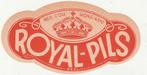 Bieretiket België : Potvin Grard Jemappes Royal pils, Ophalen of Verzenden, Nieuw, Overige typen, Overige merken