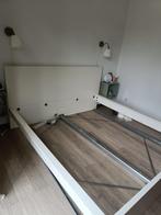 Wit Ikea Malm bed met 2 bedlades (180 x 200), Huis en Inrichting, Slaapkamer | Bedden, 180 cm, Gebruikt, Wit, Hout