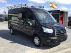 ford transit l3h2 130pk 2020 full/option  17950e ex, Auto's, Voorwielaandrijving, 4 cilinders, Zwart, Leder