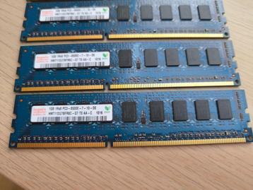 Pak van 6 PC3-8500E 1 GB ECC DDR3 ECC RAM-sticks van 1 GB -  beschikbaar voor biedingen