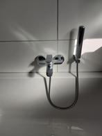bad/ douchemengkraan + regendoucheset, Ophalen, Zo goed als nieuw, Chroom, Bad