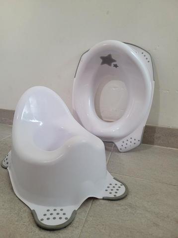 Keeeper plaspotje en toilettrainer of WC brilverkleiner, wit beschikbaar voor biedingen