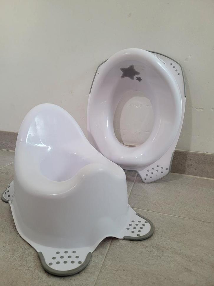 Keeeper plaspotje en toilettrainer of WC brilverkleiner, wit, Kinderen en Baby's, Badjes en Verzorging, Gebruikt, Overige typen