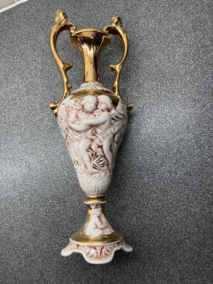 Vintage Porseleinen Vaas Italië, Antiek en Kunst, Antiek | Porselein, Ophalen of Verzenden