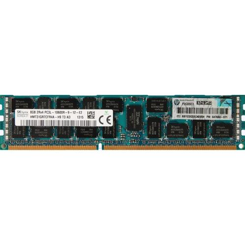 8GB 2Rx4 PC3L-10600R DDR3-1333 ECC, Hynix / HP, Computers en Software, RAM geheugen
