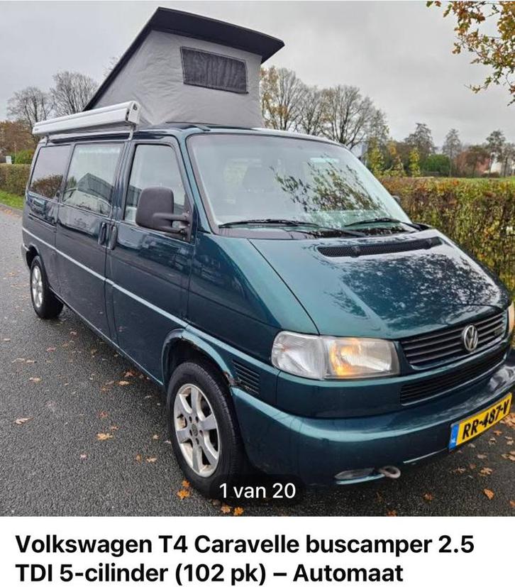Vw Caravelle 2.5 tdi 5 cylinder, Caravanes & Camping, Camping-cars, Entreprise, Diesel, Automatique, Enlèvement