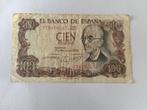 1 biljet van 100 peseta’s Spanje 1970, Ophalen of Verzenden, Los biljet
