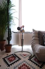 Classicon E 1027 Bijzettafel Origineel, Ophalen, Metaal of Aluminium, Rond, 55 tot 75 cm