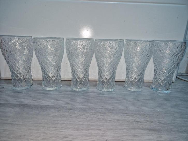 6 glazen uit de Coca-Cola Diamonds-serie, Verzamelen, Merken en Reclamevoorwerpen, Nieuw, Overige typen, Ophalen of Verzenden