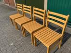 Keuken stoelen beuk, Huis en Inrichting, Stoelen, Ophalen, Overige kleuren, Zo goed als nieuw, Vier