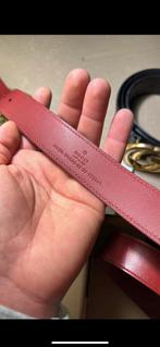 Gucci riem rood, Rouge, Cuir véritable, Enlèvement ou Envoi, Comme neuf