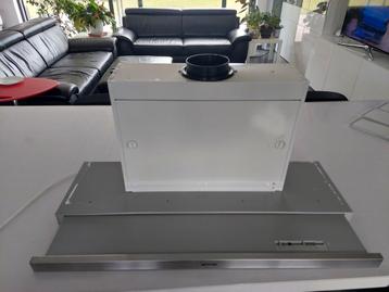 Telescopische dampkap SMEG 90cm, Moteur, Encastré, Comme neuf, Enlèvement
