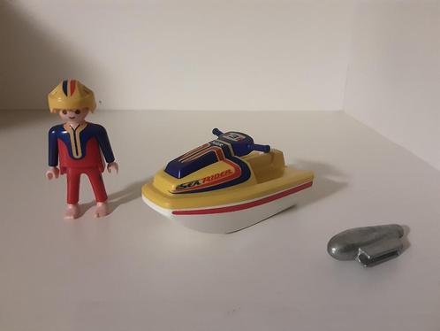PLaymobil jetski - compleet, Kinderen en Baby's, Speelgoed | Playmobil, Zo goed als nieuw, Complete set, Ophalen of Verzenden