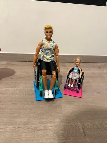 Barbie - Ken en kind in rolstoel