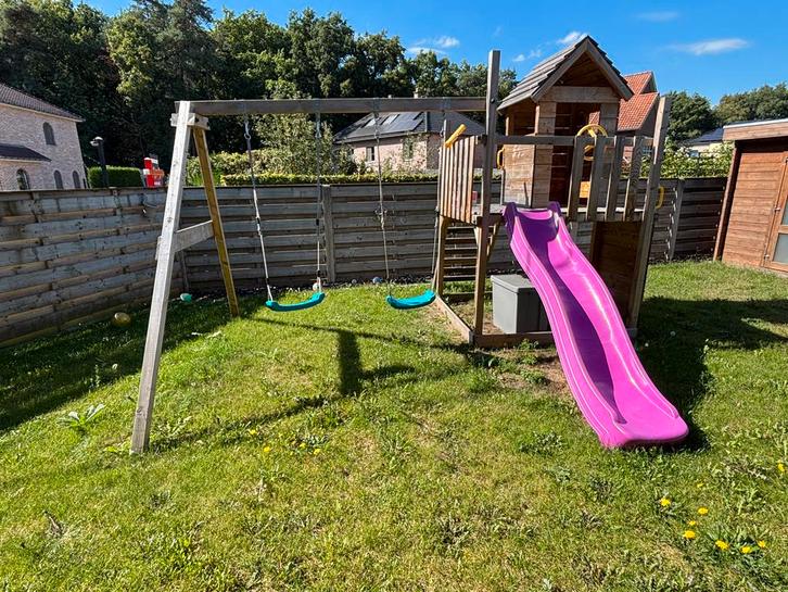 Speeltoestel wickey, Kinderen en Baby's, Speelgoed | Buiten | Speeltoestellen, Zo goed als nieuw, Glijbaan, Klimwand, Schommel