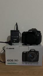 Canon eos 70d spiegelreflexcamera, Audio, Tv en Foto, Fotocamera's Digitaal, Ophalen of Verzenden, Zo goed als nieuw, Canon