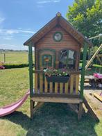 Maisonnette en bois avec toboggan, Enfants & Bébés, Enlèvement, Utilisé, Bois