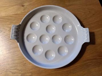 Escargots Le Creuset 2 bols, Enlèvement ou Envoi, Comme neuf, Fonte