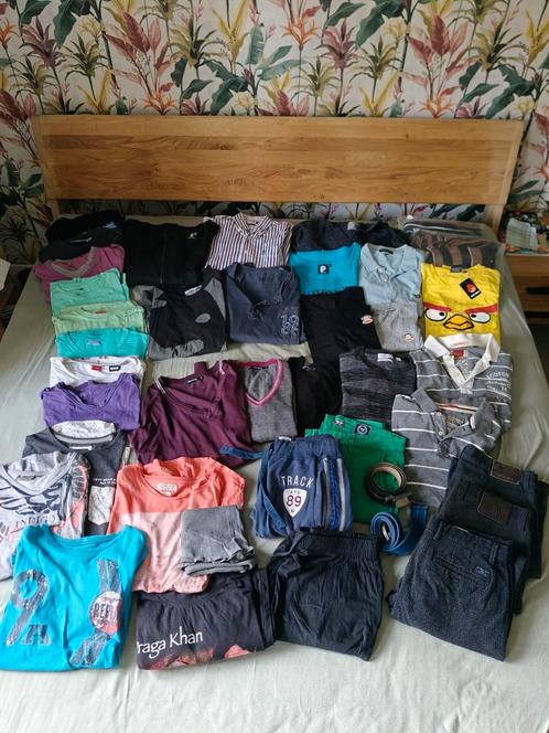 40 stuks heren merkkleding. Voor 1.70cm 1.80cm groot., Kleding | Heren, Heren-kledingpakketten, Zo goed als nieuw, Ophalen of Verzenden