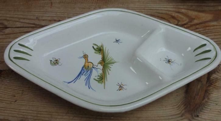 SALE Frans Moustiers vakkenschaaltje, Antiek en Kunst, Curiosa en Brocante, Ophalen of Verzenden