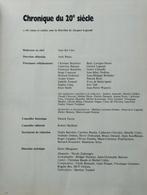 Chronique du 20ème siècle, Ophalen of Verzenden, 20e eeuw of later, Gelezen