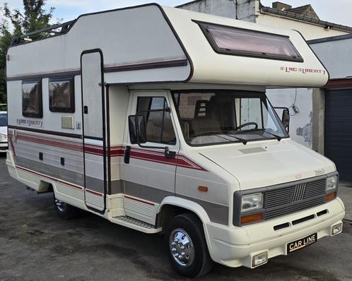 FIAT DUCATO LMC LIBERTY 1990 /1PROPRIETAIRE/19.000 KM REEL, Caravanes & Camping, Camping-cars, Entreprise, Intégral, jusqu'à 6