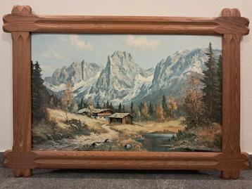 Schilderij "Gebergte in Oostenrijk" van K. Petry beschikbaar voor biedingen