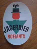 Oud bieretiket Jagerbier brouwerij Roelants Schaarbeek, Ophalen of Verzenden