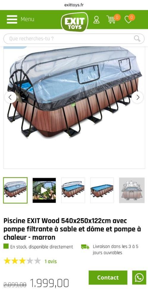 Piscine  hors sol, Tuin en Terras, Zwembaden, Nieuw, Opzetzwembad, 120 cm of meer, 400 cm of meer, 200 tot 300 cm, Rechthoekig