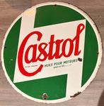 Emaille reclamebord Castrol, Verzamelen, Ophalen of Verzenden, Reclamebord
