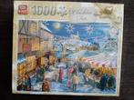 Puzzel 1000 stuks kerst dorp NIEUW IN VERPAKKING, Ophalen of Verzenden, Zo goed als nieuw