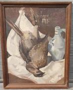 Huile sur toile nature morte signe Oscar glace, Antiek en Kunst, Kunst | Schilderijen | Klassiek, Ophalen of Verzenden
