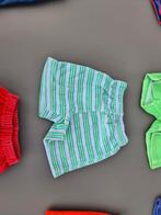 grijs met groene strepen, korte broek 74-80, Ophalen of Verzenden, Zo goed als nieuw