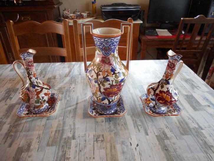 8 pièces faience gien, Antiquités & Art, Antiquités | Céramique & Poterie, Enlèvement