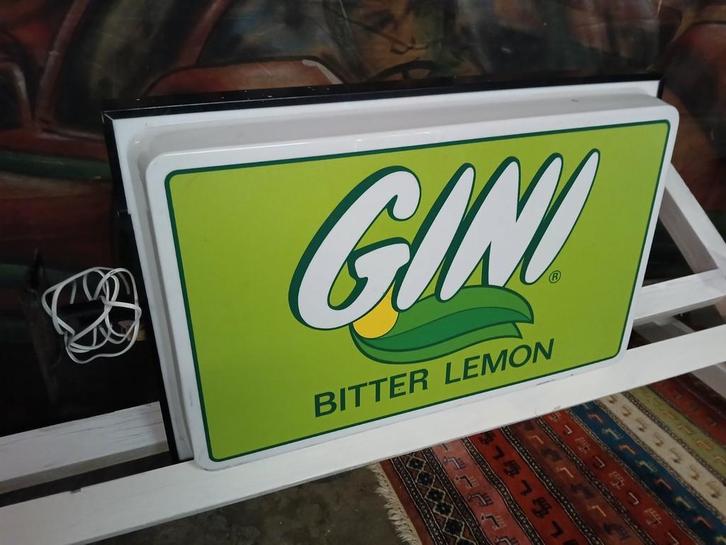 Gini lichtreclame geen neon maar TL, Verzamelen, Merken en Reclamevoorwerpen, Gebruikt, Ophalen of Verzenden