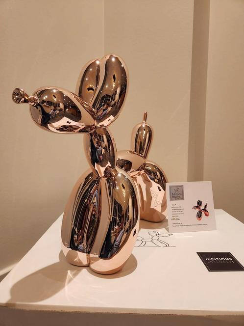 🩷🐶 Jeff Koons (After) - Balloon Dog XXL (or rose), Antiquités & Art, Art | Objets design, Enlèvement ou Envoi