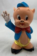 Jouets en caoutchouc vintage Looney Tunes Porky Pig Italie W, Envoi, Comme neuf