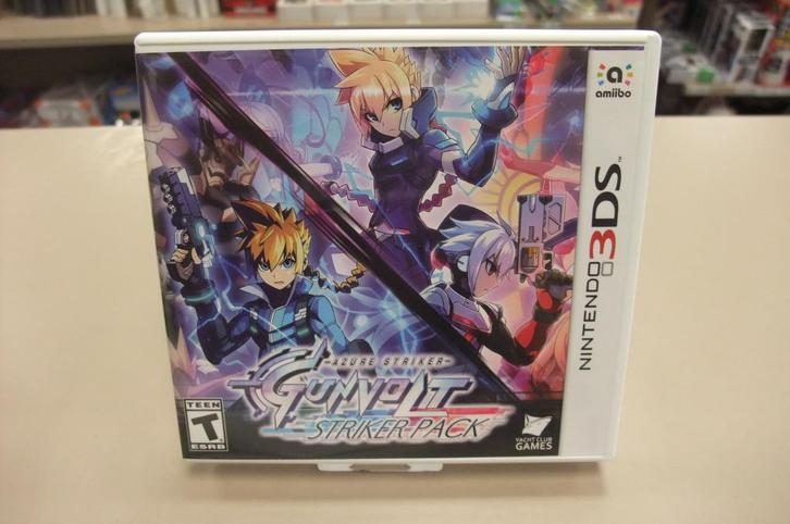 Azure Striker Gunvolt: starter pack (cib) usa 3ds, Games en Spelcomputers, Games | Nintendo 2DS en 3DS, Gebruikt, Shooter, 1 speler