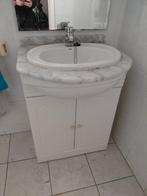Badkamermeubel met Grohe kraan en marmeren tablet, Huis en Inrichting, Ophalen, Gebruikt