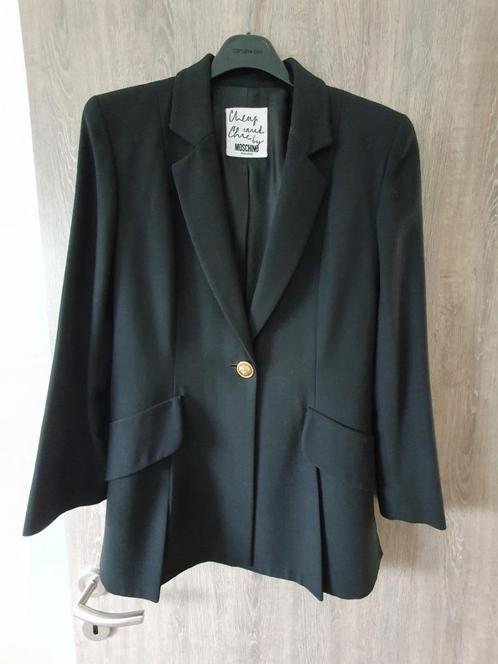 Zwarte blazer Moschino Cheap&Chic It 44, Kleding | Dames, Jassen | Winter, Maat 38/40 (M), Zwart, Ophalen of Verzenden