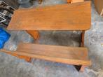 Houten authentieke schoolbank, Antiek en Kunst, Ophalen