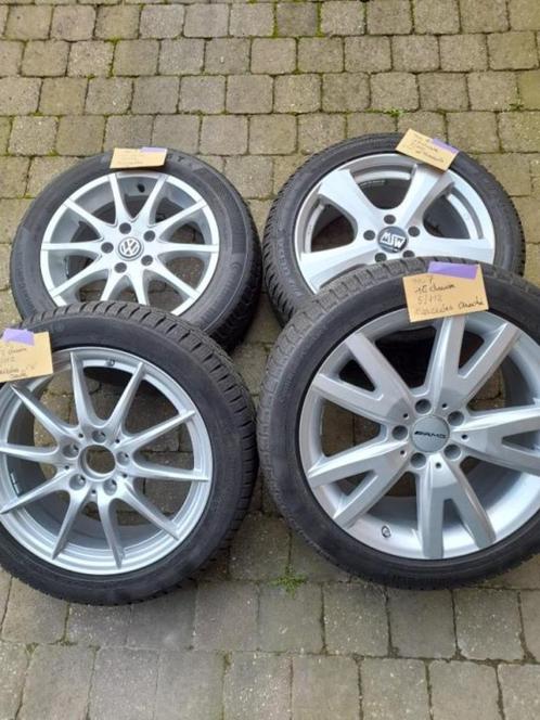 VW velgen 16/17/18 duim 5/112 Winterbanden M+S N5: 4 velgen, Auto-onderdelen, Banden en Velgen, Velg(en), Winterbanden, Gebruikt