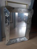 oude venetiaanse spiegel, Antiek en Kunst, Ophalen of Verzenden, Rechthoekig, Minder dan 50 cm, Minder dan 100 cm