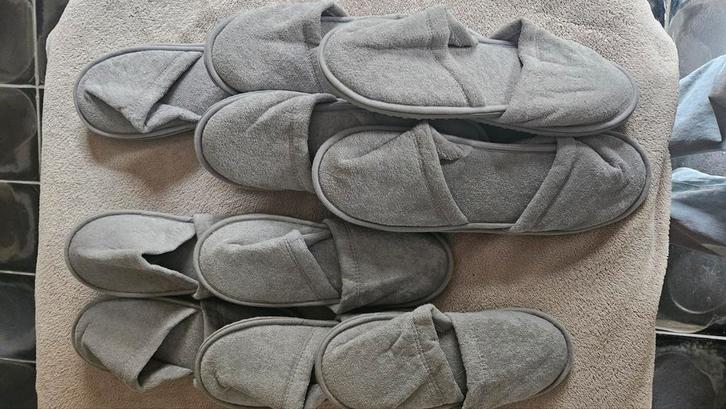 10 paar licht grijze sauna pantoffels, Sport en Fitness, Sauna, Nieuw, Ophalen of Verzenden