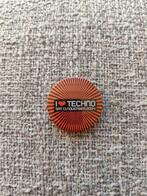 Button I Love Techno 2004, Ophalen of Verzenden, Gebruikt, Overige onderwerpen, Button