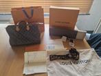 Louis Vuitton Speedy 35 Monogram + sjaaltje, Handtassen en Accessoires, Tassen | Damestassen, Ophalen, Zo goed als nieuw