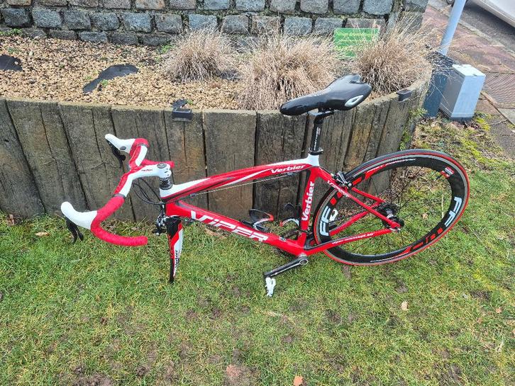 TK Viper Verbier carbon Frame + groupset, Fietsen en Brommers, Fietsonderdelen, Gebruikt, Racefiets, Frame, Ophalen