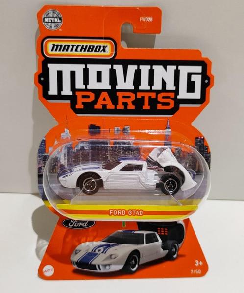Matchbox MOVING PARTS Ford GT Wit (2022), Hobby en Vrije tijd, Modelauto's | Overige schalen, Ophalen of Verzenden